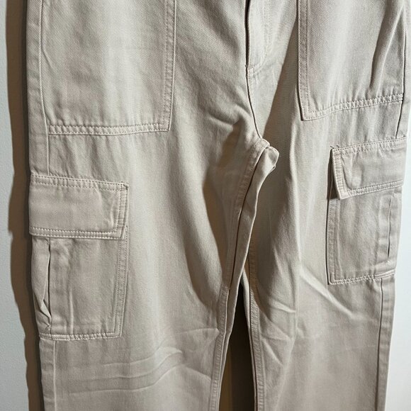 Cotton On Relaxed Cargo Pants | Size 24 | Soft Taupe | NWT - Picture 3 of 5